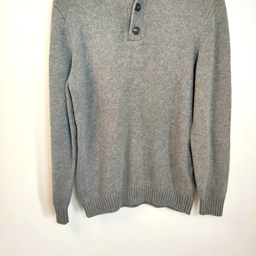 VTG Gap Sweater Men L 1/4 Button Fisherman Grandpa Outdoor Classic Western Dress
